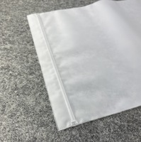 Sac à fermeture éclair mat pour sous-vêtements, chaussettes, emballage de vêtements, vente en gros