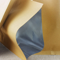 2 3 Three Side Heat Seal Small Plain Flat Pouch Kraft Paper Packaging Bags