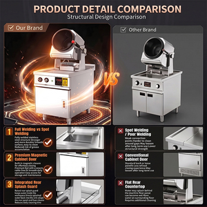 Machine <span class=keywords><strong>de</strong></span> cuisson automatique commerciale In-Smart, économique, semi-gaz, wok rotatif, sauté intelligent, <span class=keywords><strong>robot</strong></span> multifonctionnel pour restaurant - Product Image 4
