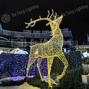 Luces con Motivo de Reno Navideño que Aportan un Toque Festivo a Centros Comerciales, Hoteles, Parques y Eventos Invernales - Product Image 4