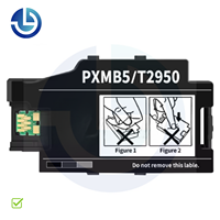 Boîte de maintenance d'encre usagée complète T2950 PXMB5 avec tampon absorbant et puce de comptage pour Epson WorkForce WF100 110 PX-S05B S05W