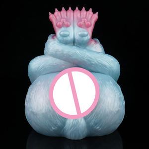 มาสเตอร์เบเตอร์ปีศาจแนวแฟนตาซีสีฟ้าช่องทางเดียวการออกแบบครึ่งตัวของเล่นผู้ใหญ่ masturbator สำหรับผู้ชาย - Product Image 3