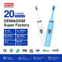 Brosse à dents électrique portable à piles pour adultes, à poils souples, idéale pour la maison et les voyages, facile à utiliser