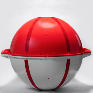 Luce diurna sferica 24 ''<span class=keywords><strong>ACSS</strong></span>/ACCR 500KV linea elettrica bianco/rosso/arancione aereo sfera di avvertimento con aste di armatura - Product Image 5