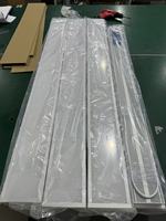 Barre lumineuse LED encastrée large W100xH32mm, profil en aluminium, longueur et puissance personnalisables, couleur de la lumière réglable