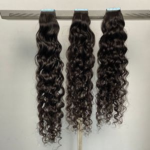 Nastro riccio non rilevabile Showjarlly nelle estensioni dei <span class=keywords><strong>capelli</strong></span> <span class=keywords><strong>capelli</strong></span> umani indiani grezzi neri naturali al 100% per <span class=keywords><strong>capelli</strong></span> afroamericani - Product Image 2