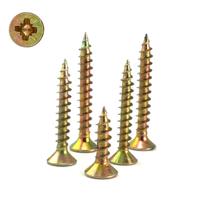<span class=keywords><strong>Vis</strong></span> <span class=keywords><strong>Spax</strong></span> <span class=keywords><strong>à</strong></span> tête fraisée plate Pozi/Torx/Phillips/<span class=keywords><strong>à</strong></span> embase carrée pour aggloméré et meubles en <span class=keywords><strong>bois</strong></span>, jaunes - Product Image 1
