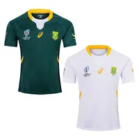 Odm Oem Super moins cher ligue Logo porter 2021 sport vêtements de sport uniformes maillots africain vert et afrique du sud maillot de Rugby