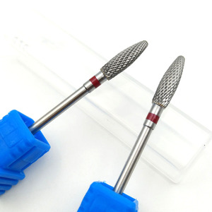 HYTOOS Flame Tungsten Carbide Nail Drill Bits 3/32" Rotary Burr Manicure Bits Nail Drill Accessories Manicure <strong>Pedicure</strong> <strong>Tools</strong> - Product Image 3