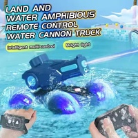 Puissant geste détection 2.4g amphibie cascadeur Rc voiture pistolet à eau étanche Rc course amphibie télécommande voiture bateau