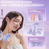 Automatischer tragbarer Vibrator für Erwachsene: Schmetterlings-Vibrator für Frauen mit Stoß- und Heizfunktion – Sitzvibrator zum Aufsitzen und Reiten