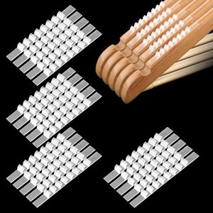 Confezione da 100 Strisce Adesive Antiscivolo in Silicone Trasparente Ecologico per Appendiabiti, Organizzazione Domestica - Product Image 1