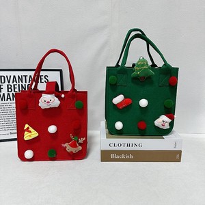 Túi tote nhỏ bằng sợi hóa học hoạt hình Giáng sinh làm quà tặng đêm Giáng sinh - Product Image 1