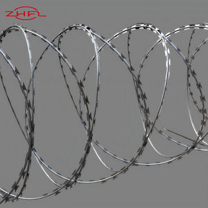 Alambre de púas de acero galvanizado en rollo para protección de seguridad, venta al por mayor - Product Image 6