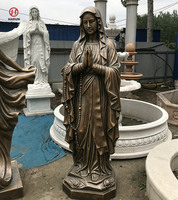 Statue de la Vierge Marie en bronze, style européen, grande taille, pour l'extérieur, personnalisée par HADUN