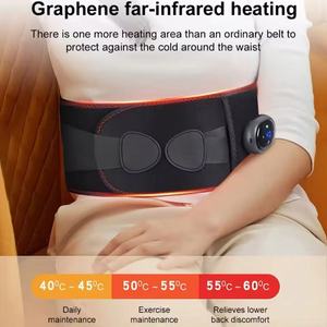 Cinto de Aquecimento Recarregável para Alívio da Dor nas Costas, Cinto de Massagem Vibratório com 3 Configurações de Temperatura - Product Image 5
