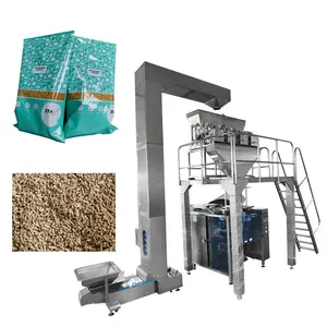 Multihead Weigher Automatic Weighing 1KG 5KG 10 KG Bag Animal Feed Pet Food Packing Machine Wood Pellet Packaging Machine