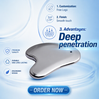 Outil de visage de Offre Spéciale en gros Logo personnalisé outil de poche forme de doigt pierre térahertz Gua Sha outil facial
