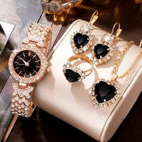 Jam Tangan Wanita Cheyin Eropa Amerika Model Lintas Batas Terlaris, Bahan Paduan Ramah Lingkungan dengan Hiasan Berlian Imitasi dan Dial Warna-warni