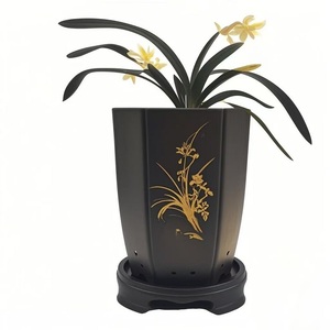 <span class=keywords><strong>Pot</strong></span> <span class=keywords><strong>en</strong></span> plastique style <span class=keywords><strong>lotus</strong></span> avec plateau, style ferme, écologique, pour orchidées et clivia, vente <span class=keywords><strong>en</strong></span> gros, usage jardin et maison - Product Image 5