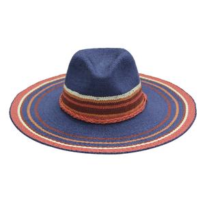 Sombrero de Panamá de ala ancha y grande <span class=keywords><strong>para</strong></span> <span class=keywords><strong>mujer</strong></span>, colorido, personalizado, de papel, flexible, paja, nuevo diseño, <span class=keywords><strong>2022</strong></span> - Product Image 4