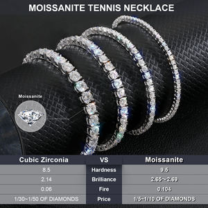 Moissanite Diamond Tennis 14K Gold Plated 925 <b>Silver</b> Fine Jewelry <b>Men</b> Women Gift 2mm 3mm 4mm 5mm VVS GRA Iced Out Chain <b>Bracelet</b> - Product Image 6