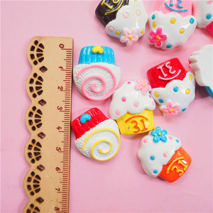 Miễn Phí Vận Chuyển Bánh Kawaii Nhựa Quyến Rũ Tô Điểm Phụ Kiện Flatback Trang Trí Nhựa Cabochon Cho Diy Thủ Công Làm - Product Image 4
