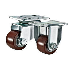 1,5 inch lichtgewicht zwenkwiel met laag zwaartepunt, PU-wiel voor commerciële handkarren & licht commercieel gebruik - Product Image 6