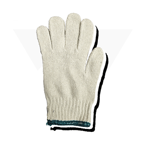 Gants tricotés antidérapants OMET 450g-1000g Doz Durable 7 oz TC (35% Coton 65% Polyester) avec manchette de sécurité, très demandés au Vietnam - Product Image 1