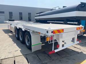 High Quality Vehicle Master 2 Axle 20ft Skeleton Container Semi <b>Trailer</b> with 20-100 Ton Payload and 12R22.5 Tires - Product Image 3