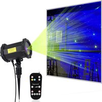Lampu Pesta 2026 RGB LED Lampu Latar Belakang Aurora Proyektor Bintang Warna-warni Laser Lampu Natal Saklar untuk Ruang Tamu
