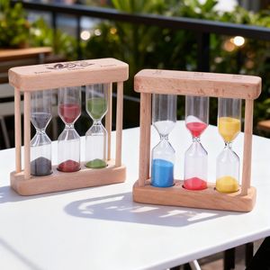 Minuteur à thé en bois Art Déco moderne de qualité supérieure 3-en-1 pour une infusion précise – Idéal pour la cuisine, le bureau, la maison, les cafés et les restaurants - Product Image 2