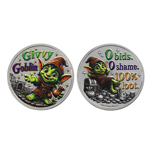 Monedas Metálicas Personalizadas al por Mayor Directo <span class=keywords><strong>de</strong></span> Fábrica, Moneda <span class=keywords><strong>de</strong></span> Juego, Moneda <span class=keywords><strong>de</strong></span> Desafío Personalizada para la Comunidad <span class=keywords><strong>de</strong></span> Videojuegos, Recuerdo Goblin - Product Image 5