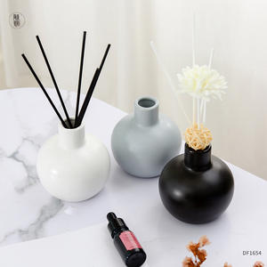 Fengxi <b>Ceramic</b> Aroma <b>Diffuser</b> Bottle Round Solid Color Essential Oil Holder Tabletop Home Decor DF1654 - Product Image 1