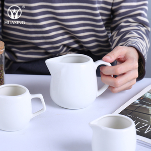 White Porcelain Oem Guangdong Factory <strong>Tea</strong> Coffee <strong>Small</strong> Ceramic Milk <strong>Pot</strong> with Handle - Product Image 4