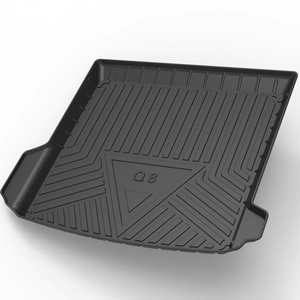 Tapis en caoutchouc rainuré avec logo Q8 pour <span class=keywords><strong>AUDI</strong></span> Q8 2019-2023, TPE imperméable, pour <span class=keywords><strong>coffre</strong></span> arrière - Product Image 1