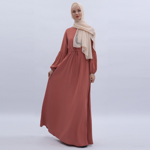 linterna mangas elástico puños étnicos estilo de diseños informales casual abaya musulmana árabe vestido - Product Image 6