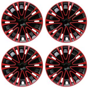 Cubierta de Rueda Universal Chengwu con Acabado de <span class=keywords><strong>Pintura</strong></span> Plateada y Negra, 12/13/14/15/16 Pulgadas, Decoración de Plástico ABS, Tapa de Cubo de Encaje a Presión - Product Image 5