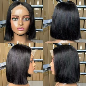 Peluca de Cabello Vietnamita Nativo SDD Top 15A, Ultra-Lisa, Corte Bob Corto, con Frente de Encaje Transparente - Product Image 2