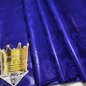 Tissu Bazin Riche Africain 100% Haute Qualité Brillant Doux Imprimé <span class=keywords><strong>Brocart</strong></span> Bazin Restez Scintillant - Product Image 2