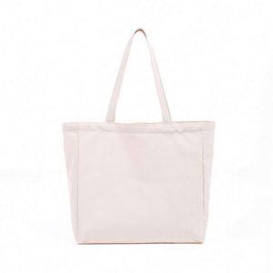 Sac fourre-tout en toile de coton vierge écologique personnalisé pour femme, idéal pour le shopping – Vente en gros - Product Image 3