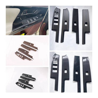 Pièces d'intérieur en acajou ABS pour Toyota Bz4x 2022 Couvercle d'interrupteur de levage en fibre de carbone