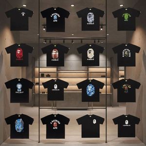 Camiseta de Diseñador de Moda de Alta Calidad al por Mayor, Estilo Nuevo, Camiseta Bapees Estampada Holgada y Moderna para Hombre, Camiseta Deportiva Informal - Product Image 1