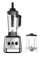 Procesador de Alimentos 4 en 1 de Acero Inoxidable con Vaso de Vidrio, Licuadora Eléctrica, Mezcladora para Smoothies, Máquina para Cocina
