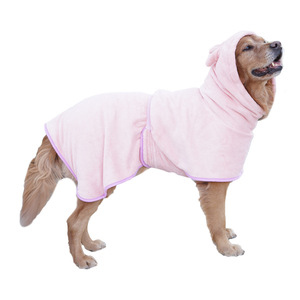 Peignoir pour animaux de compagnie Golden Retriever et Labrador, en polaire corail, séchage rapide, absorbant, utilisation quatre saisons - Product Image 5