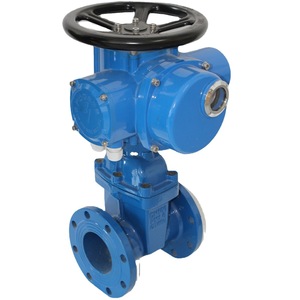 Vanne électrique à opercule Longyao Shuangyong DN100 PN16 en fonte à joint souple pour le contrôle de l'eau avec interrupteur 380V - Product Image 4