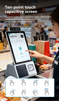 Système de point de vente tout-en-un 10,1'' - Kiosque de paiement automatique - Système de paiement en espèces - Kiosque en libre-service - Caisse enregistreuse avec scanner
