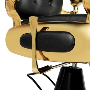 Modern salon mobilya siyah kuaförlük ekipmanı erkek kuaför berber koltuğu - Product Image 6