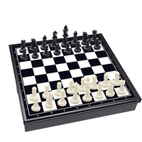 Jeu d'échecs magnétique 3 en 1, jeu de table portable de voyage avec dames et Ludo, jouet éducatif multifonction écologique