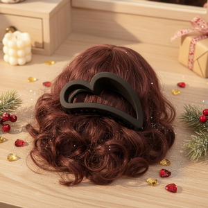 Vendita calda di tendenza di moda di cristallo cuore Glitter forcine per ragazze stile natale delle donne in lega fermagli per capelli 5cm taglia all'ingrosso - Product Image 3